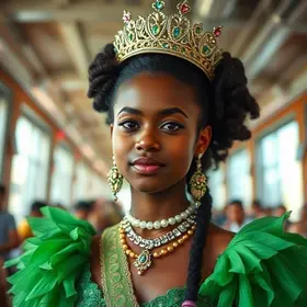 jovem surda é eleita princesa do carnaval