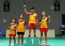 atletas de badminton de Itapetininga