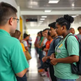 fila por atendimento a autistas