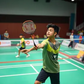 atletas de badminton