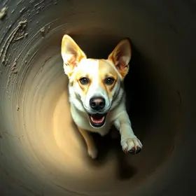 cachorro resgatado Taquarituba