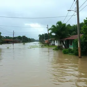 cheia de rio